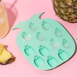NWT Blush Silicone Mold Pineapple Ice Cube Tray Shapes